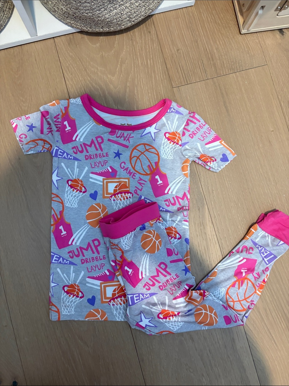 NWOT little Sleepies two piece slam dunk